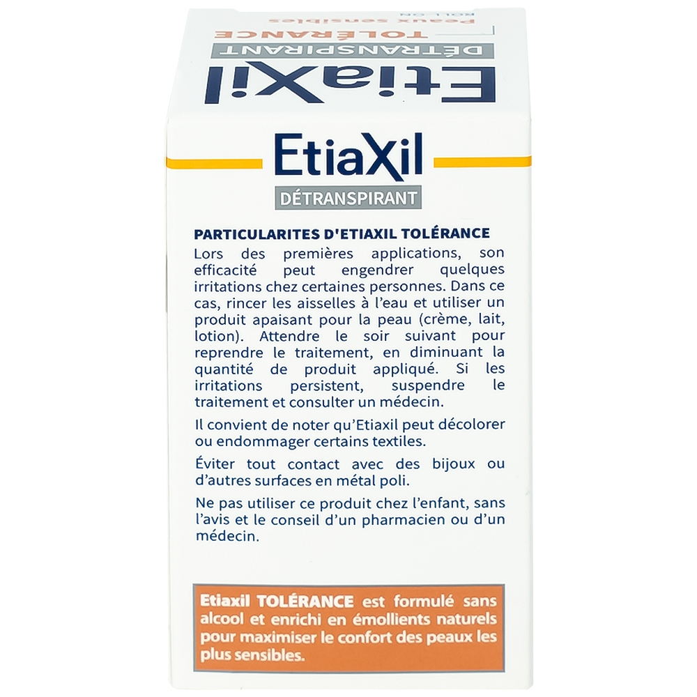 Hình ảnh Lăn khử mùi EtiaXil Détranspirant Tolérance Transpiration excessive 15ml đặc trị dành cho da siêu nhạy cảm