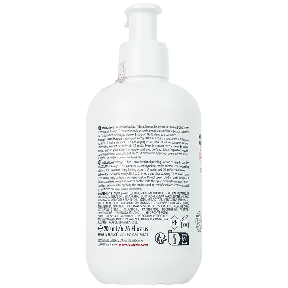 Hình ảnh Kem dưỡng ẩm Xerolys 10 Thiên Nam dưỡng ẩm và cung cấp dưỡng chất cho da khô và da nhạy cảm (200 ml)