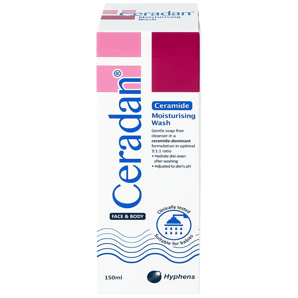 Hình ảnh Sữa tắm dưỡng ẩm Ceradan Ceramide Moisturing Wash Face And Body dành cho mặt và toàn thân (150ml)
