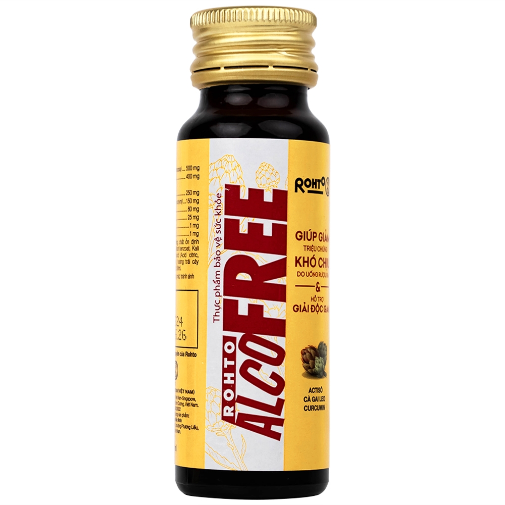 Hình ảnh Dung dịch Alcofree Rohto giảm các triệu chứng khó chịu do uống rượu bia (50ml)