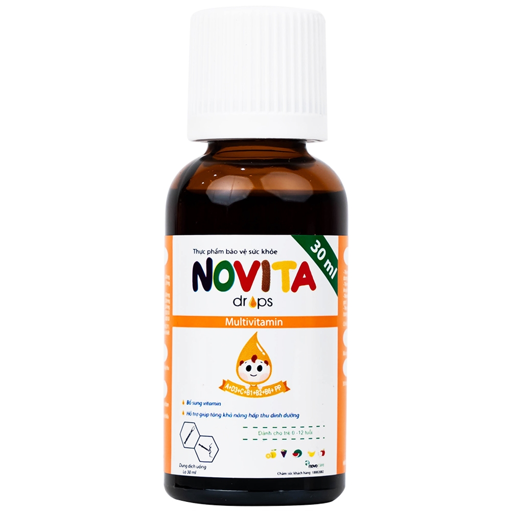 Hình ảnh Dung dịch uống Novita Drops 30ml Novocare bổ sung vitamin, hỗ trợ tăng khả năng hấp thu dinh dưỡng