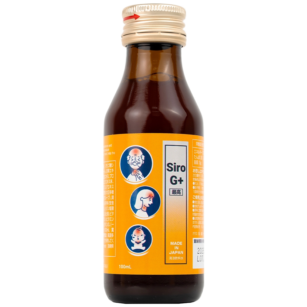 Hình ảnh Thực phẩm bảo vệ sức khỏe SIRO G+ Kenko hỗ trợ tăng đề kháng, giảm các triệu chứng trên đường hô hấp trên (100ml)