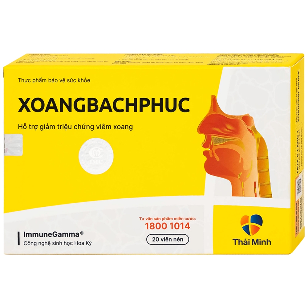 Hình ảnh Viên uống Xoang Bach Phuc Thái Minh hỗ trợ giảm triệu chứng viêm xoang (2 vỉ x 10 viên)