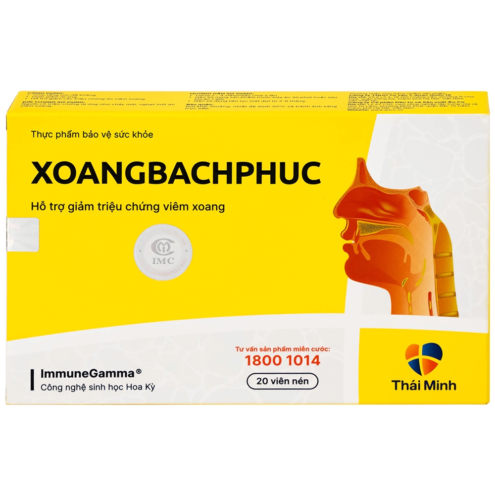 Hình ảnh Viên uống Xoang Bach Phuc Thái Minh hỗ trợ giảm triệu chứng viêm xoang (2 vỉ x 10 viên)