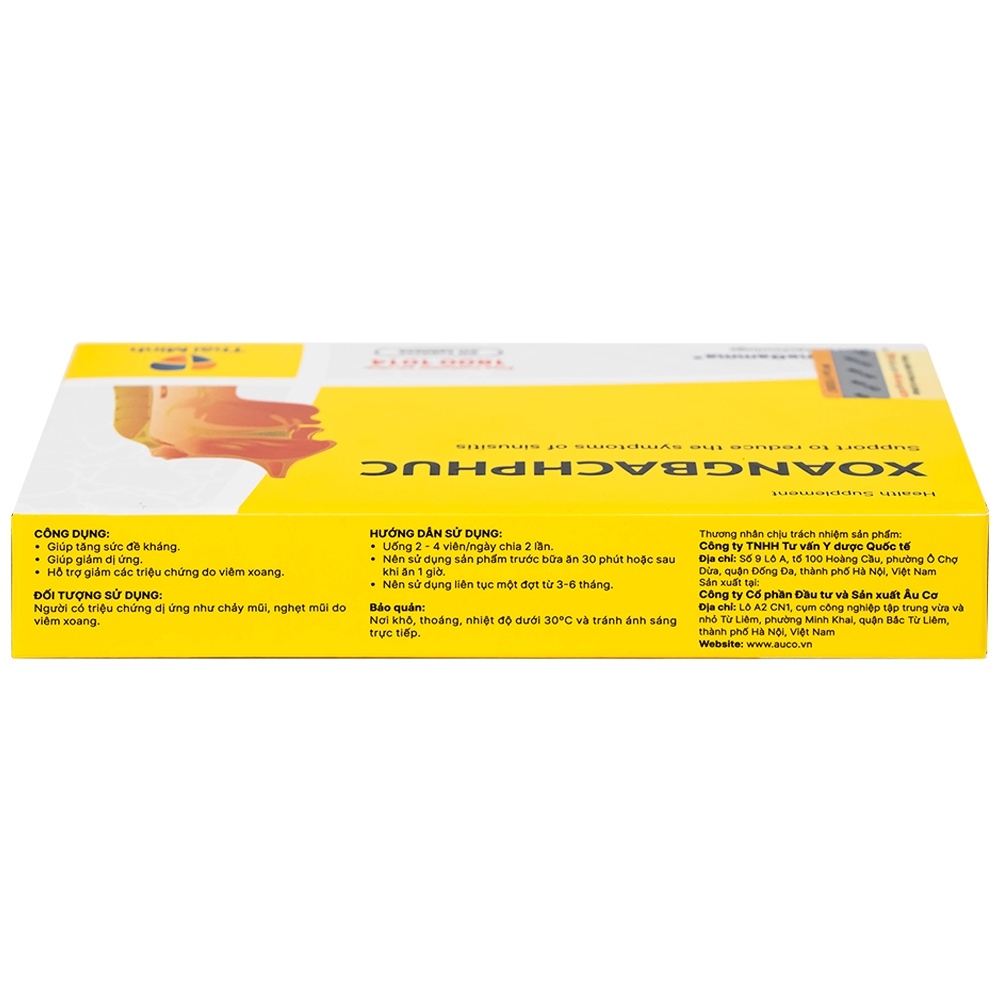 Hình ảnh Viên uống Xoang Bach Phuc Thái Minh hỗ trợ giảm triệu chứng viêm xoang (2 vỉ x 10 viên)