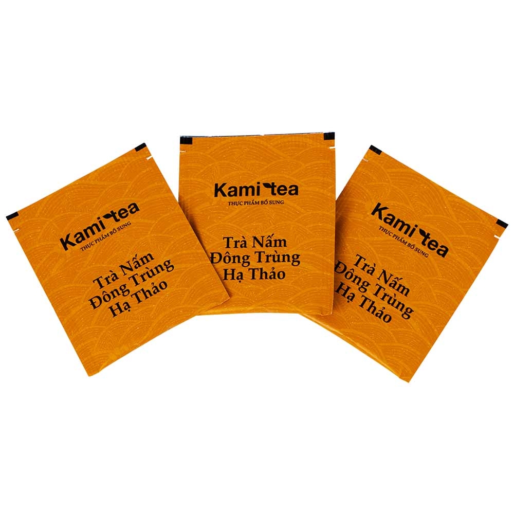 Hình ảnh Trà Thảo Dược Nấm Đông Trùng Hạ Thảo Kami Tea 2g hỗ trợ cải thiện chức năng miễn dịch (20 túi)