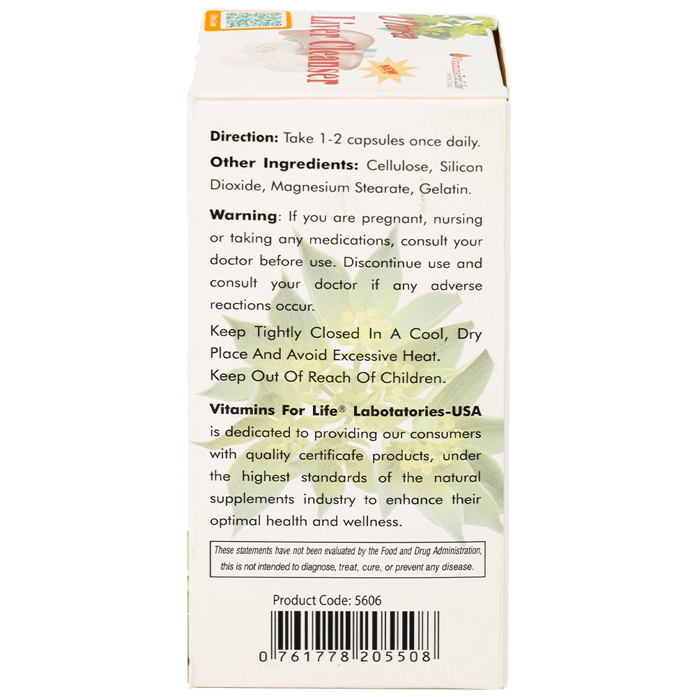Hình ảnh Viên uống Ultra Liver Cleanser Vitamins For Life hỗ trợ giải độc gan, giúp bảo vệ gan (30 viên)