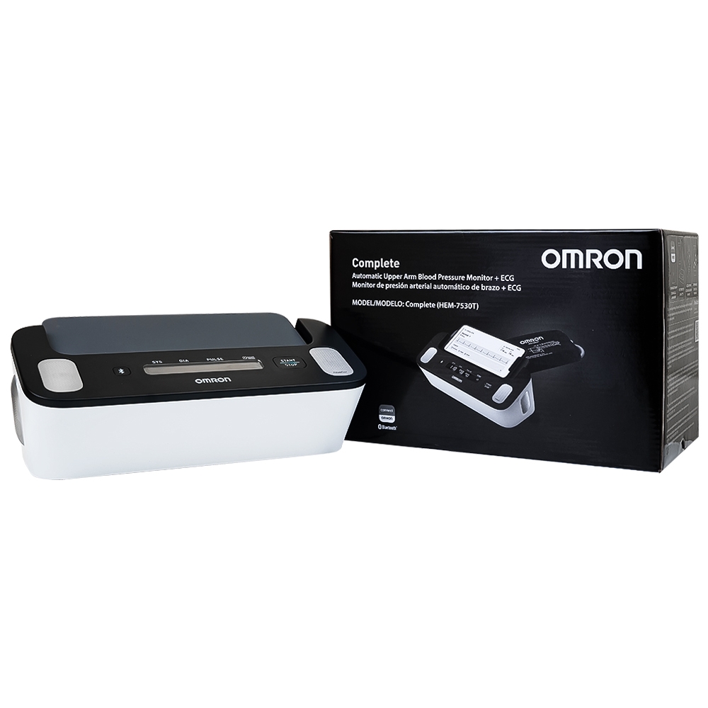 Hình ảnh Máy đo huyết áp và Điện tâm đồ ECG Omron HEM 7530T giúp cảnh báo rối loạn nhịp tim, đột quỵ