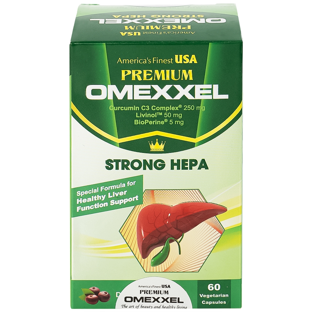 Hình ảnh Viên uống Premium Omexxel Strong Hepa hỗ trợ bảo vệ gan (60 viên)