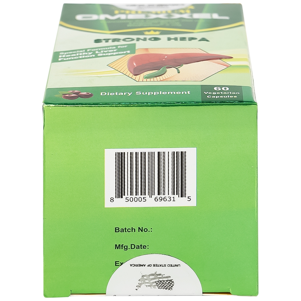 Hình ảnh Viên uống Premium Omexxel Strong Hepa hỗ trợ bảo vệ gan (60 viên)