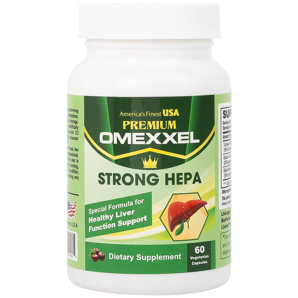 Hình ảnh Viên uống Premium Omexxel Strong Hepa hỗ trợ bảo vệ gan (60 viên)
