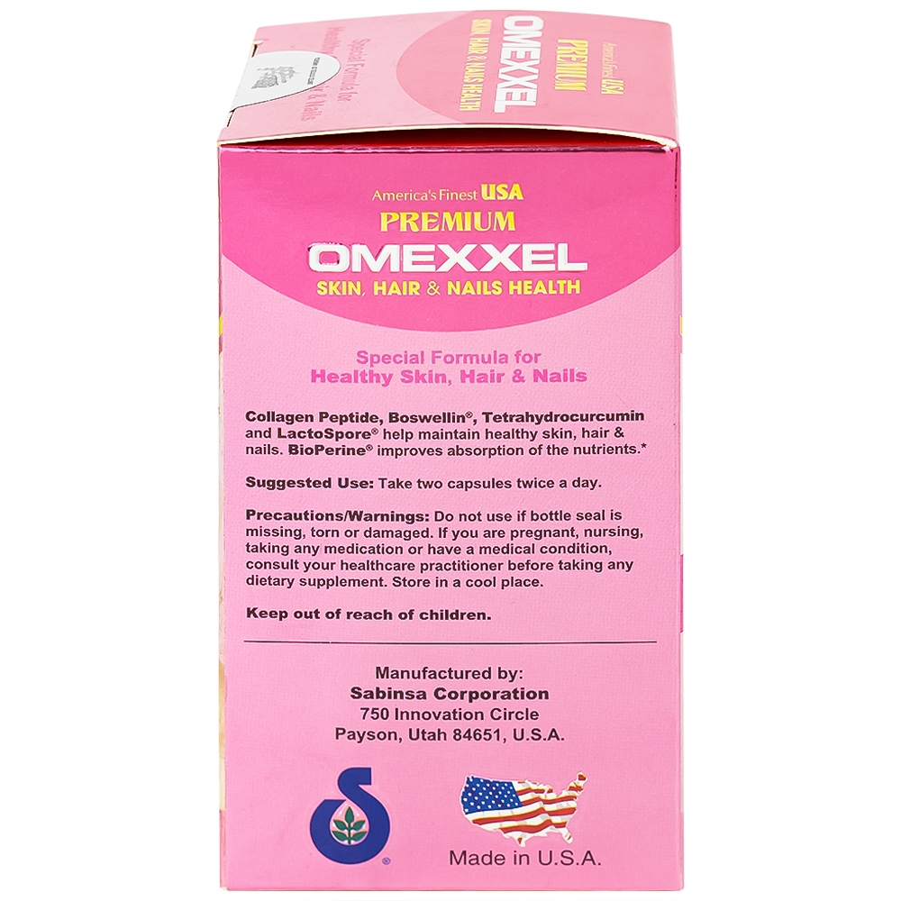 Hình ảnh Thực phẩm bảo vệ sức khỏe Premium Omexxel Skin, Hair & Nails Health