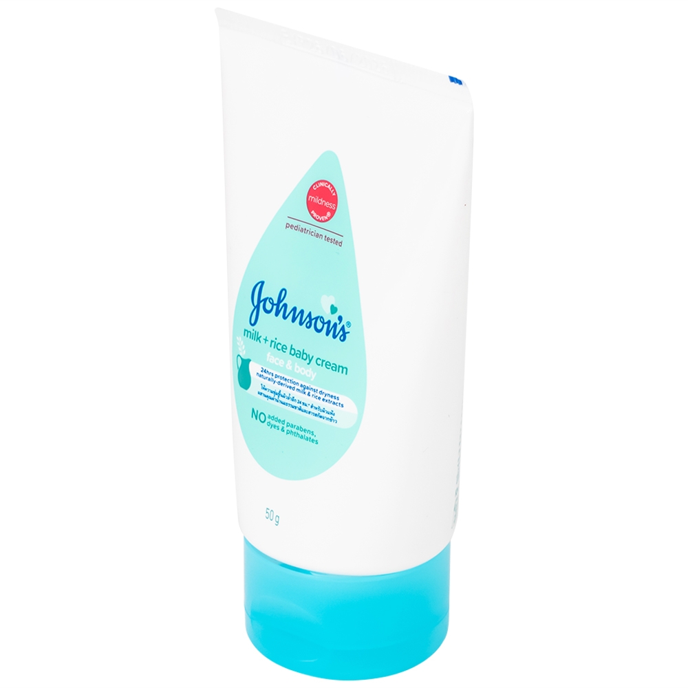 Hình ảnh Kem dưỡng ẩm cho bé Johnson's milk and rice baby cream (50g)