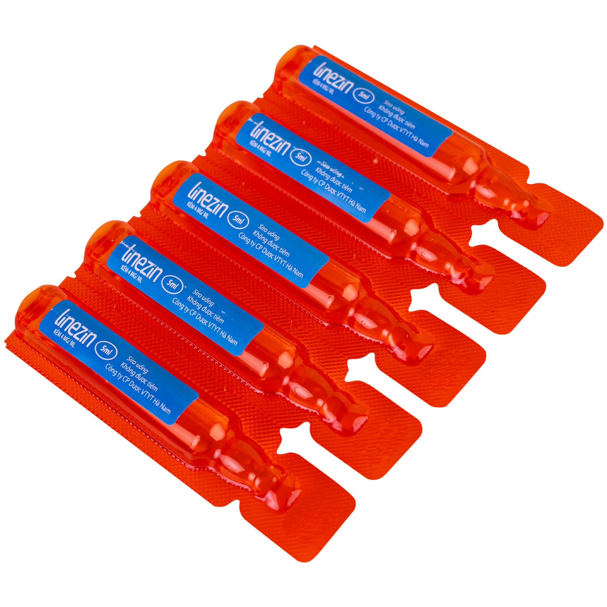 Hình ảnh Thuốc Linezin 4mg/ml Hà Nam điều trị tình trạng thiếu kẽm (20 ống x 5ml)