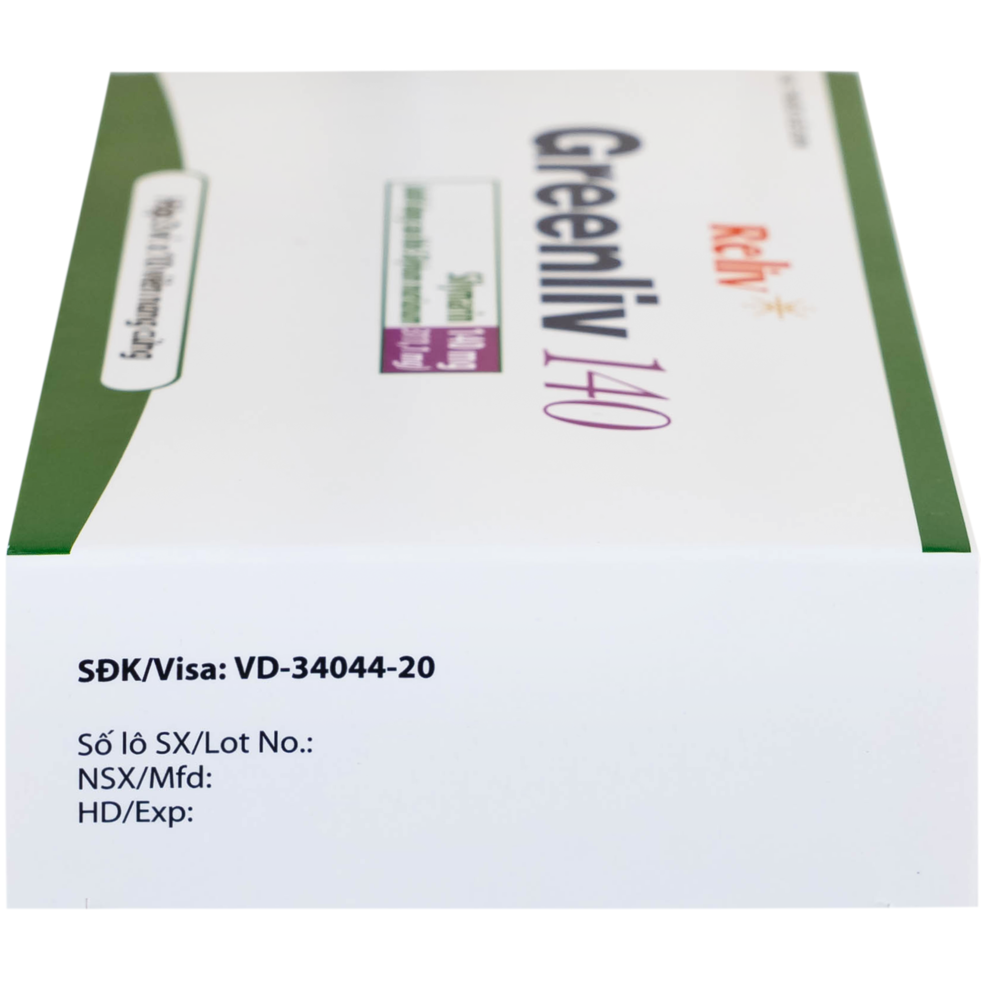 Hình ảnh Thuốc Greenliv 140mg Reliv điều trị rối loạn tiêu hóa trong các bệnh về gan, viêm gan cấp và mãn tính (3 vỉ x 10 viên)