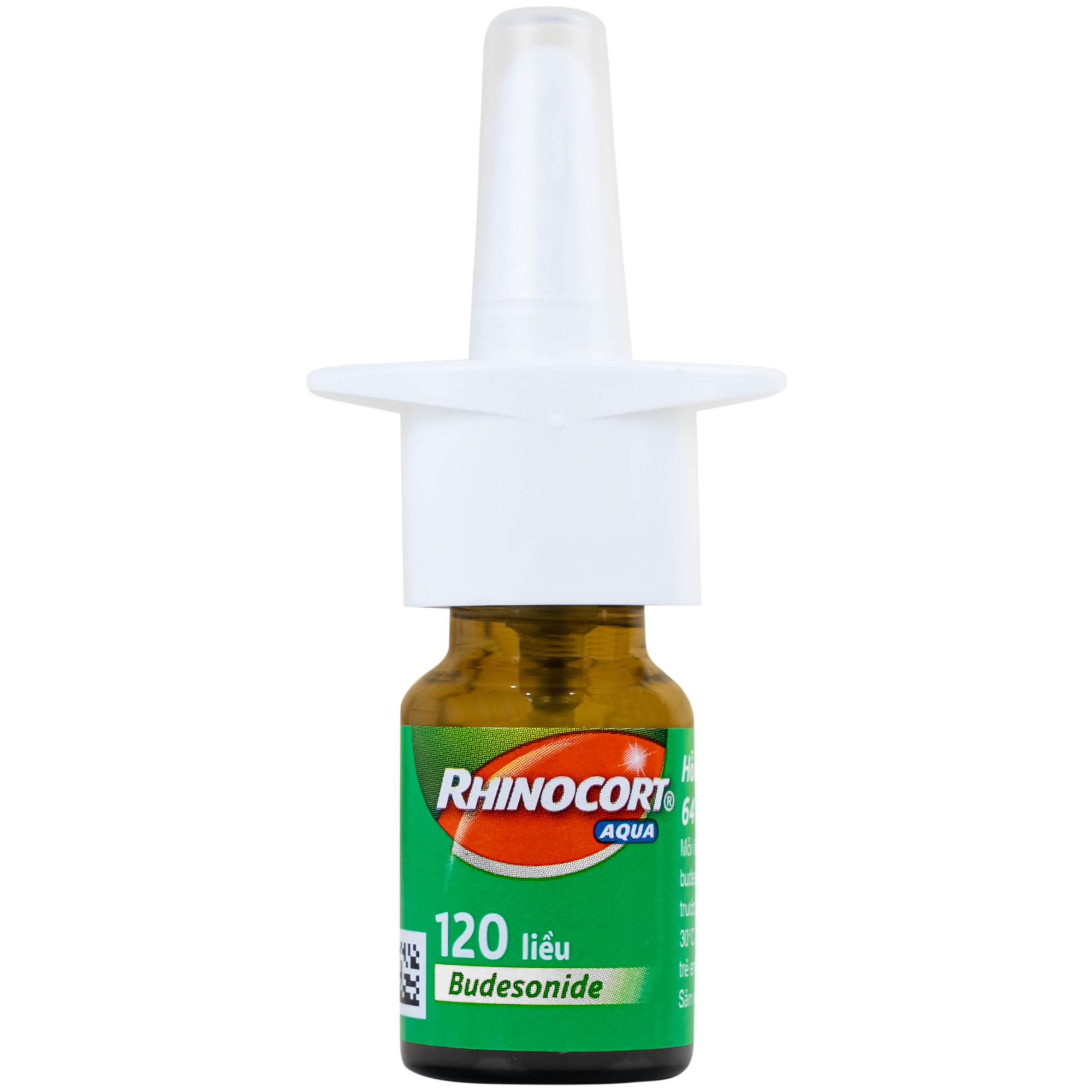 Hình ảnh Thuốc Rhinocort Aqua 64mcg McNeil điều trị trong các trường hợp viêm mũi dị ứng quanh năm và viêm mũi dị ứng theo mùa (120 liều)