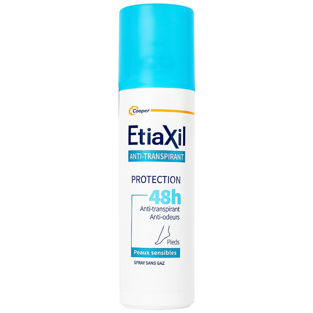 Hình ảnh Khử mùi dạng xịt Etiaxil Déodorant Anti - Transpirant Protection 48h Pieds kiểm soát tuyến mồ hôi chân (100ml)