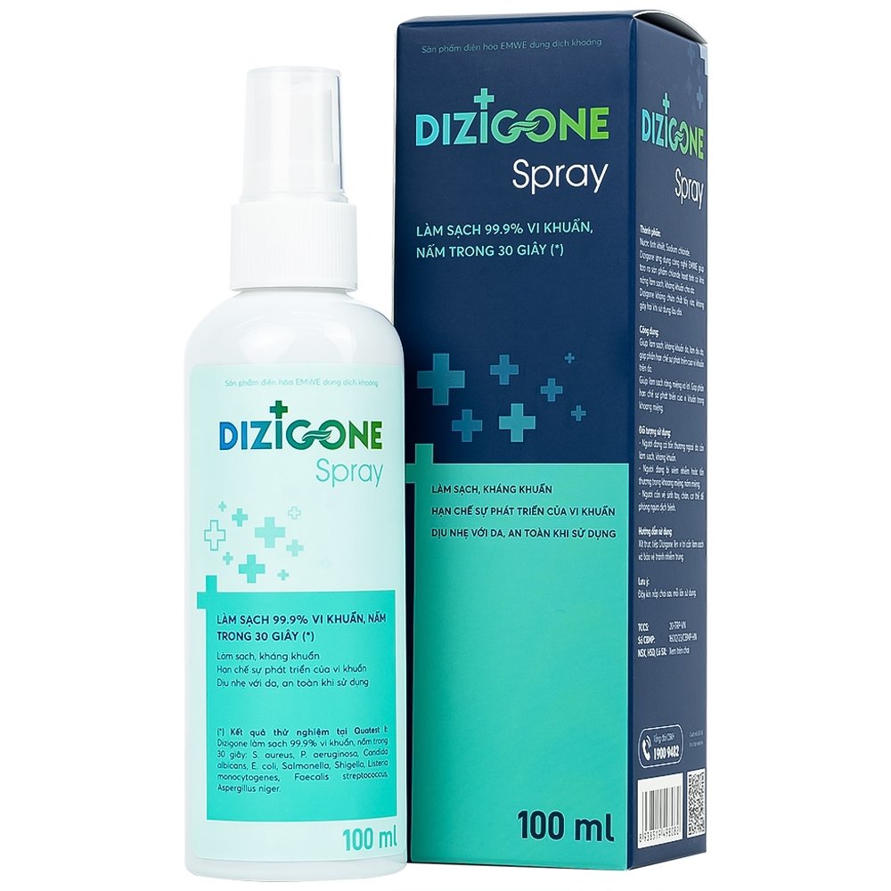 Hình ảnh Xịt kháng khuẩn khử mùi Dizigone 100ml Terrapharm hỗ trợ vết thương mau lành