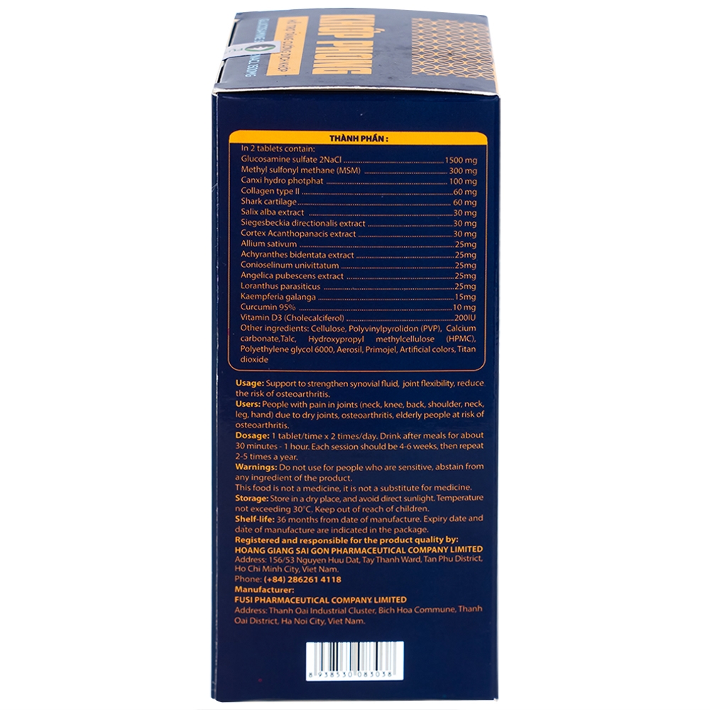 Hình ảnh Viên uống Khớp Phong hỗ trợ tăng cường dịch khớp (30 viên)