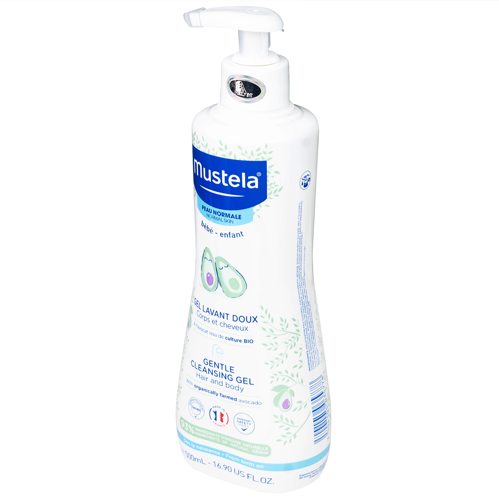Hình ảnh Gel tắm gội trẻ em Mustela Gentle Cleansing Gel Lavant Doux 500ml