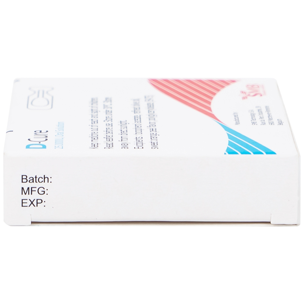 Hình ảnh Dung dịch D-Cure 25000IU SMB phòng và điều trị thiếu vitamin D (1 vỉ x 4 ống)