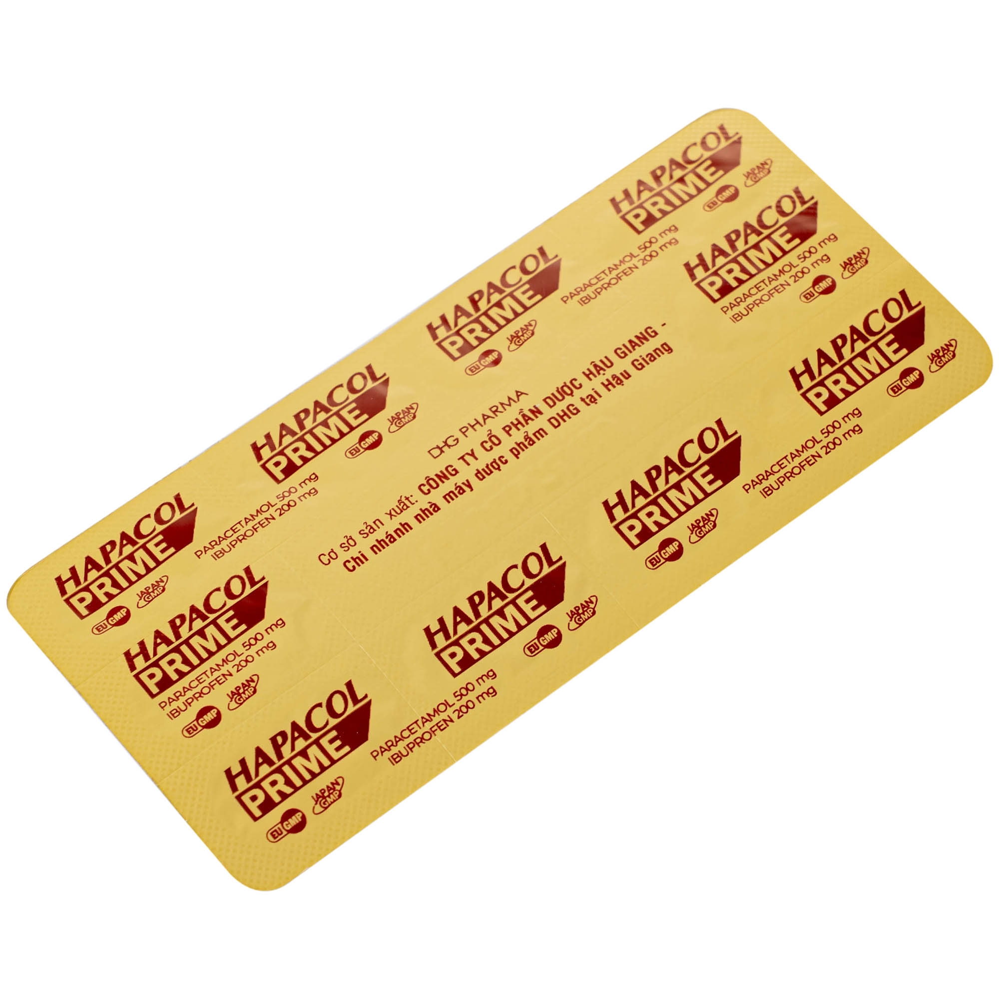 Hình ảnh Hapacol Prime Đau Nhức Kháng Viêm Dhg Pharma 10X10
