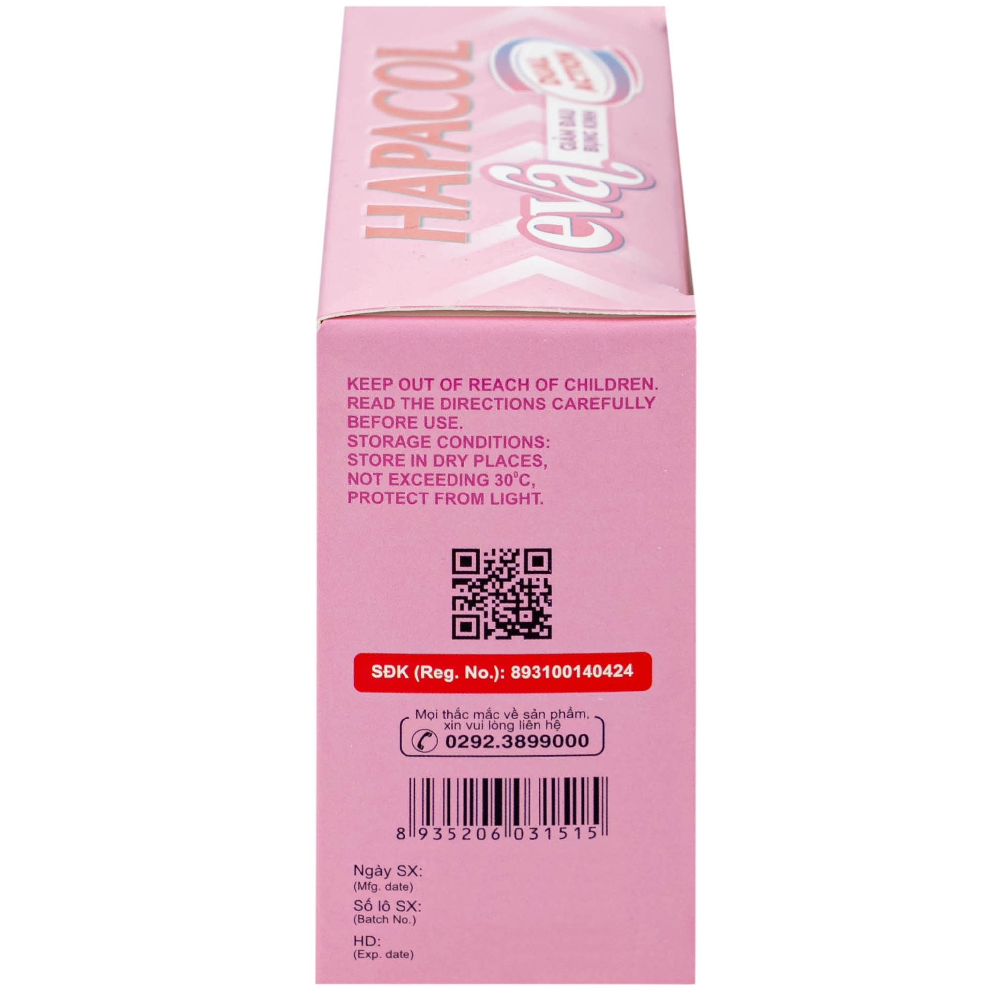 Hình ảnh Thuốc Hapacol Eva giảm đau bụng kinh Dhg Pharma (10 vỉ x 5 viên)