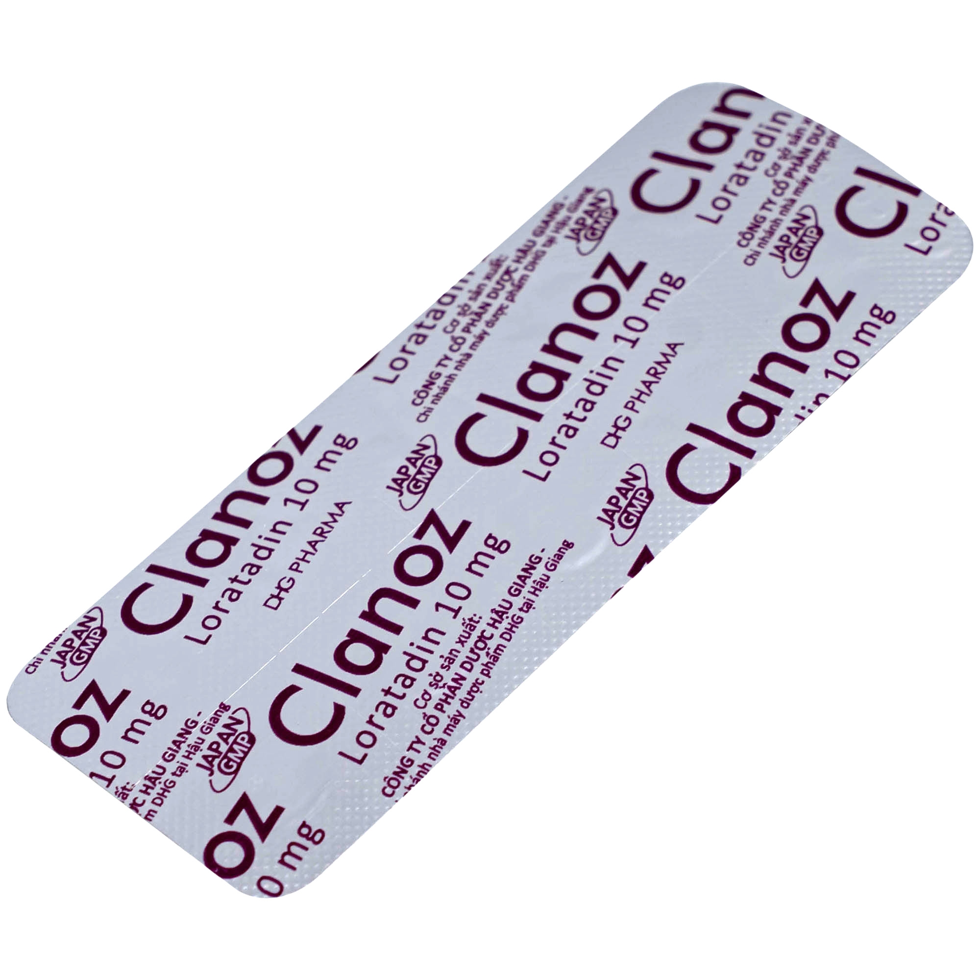 Hình ảnh Thuốc Clanoz 10MG Dhg Pharma điều trị viêm mũi dị ứng, mè đay (10 vỉ x 10 viên)