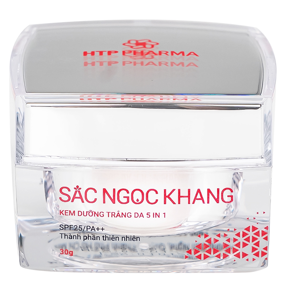Hình ảnh Kem dưỡng trắng da 5 in 1 SPF25/PA++ Sắc Ngọc Khang HTP 30g giúp nâng tông, hiệu chỉnh màu da