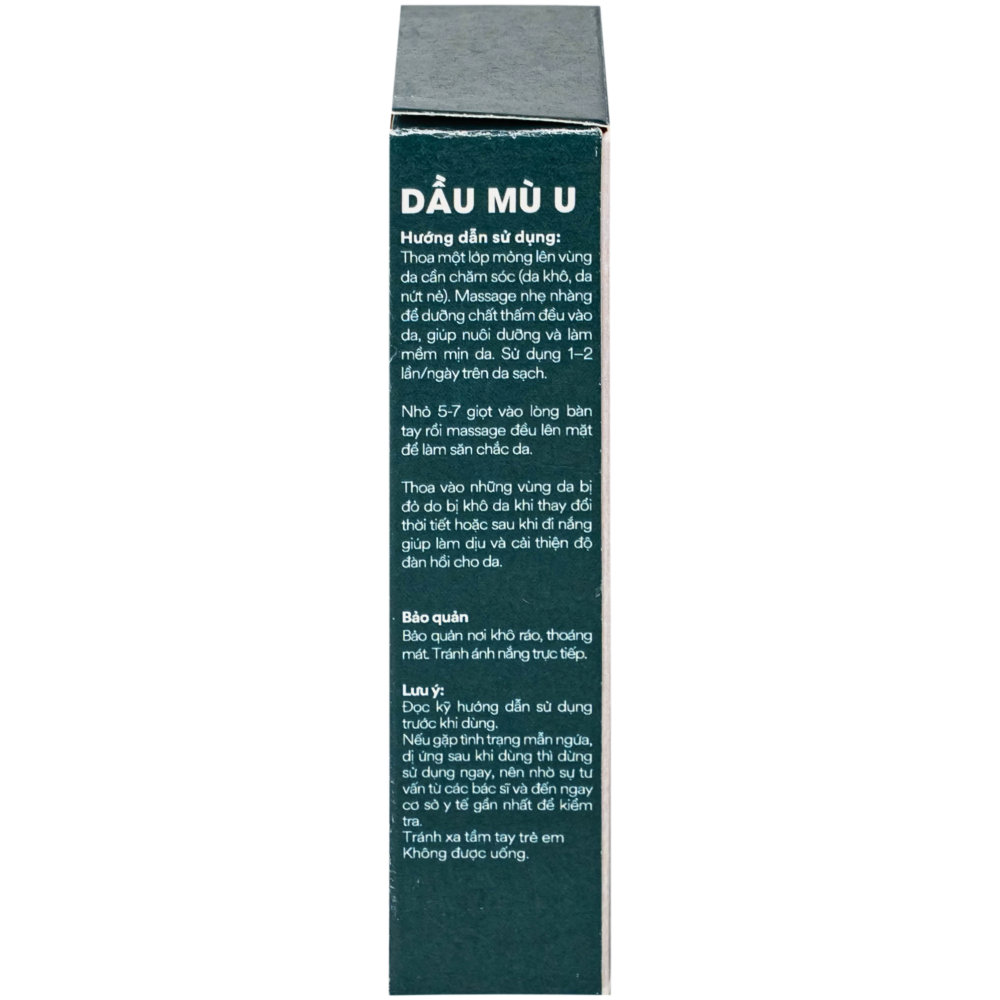 Hình ảnh Dầu Mù U M.U.U làm mềm mượt và giảm khô da, cải thiện độ đàn hồi da (10ml)