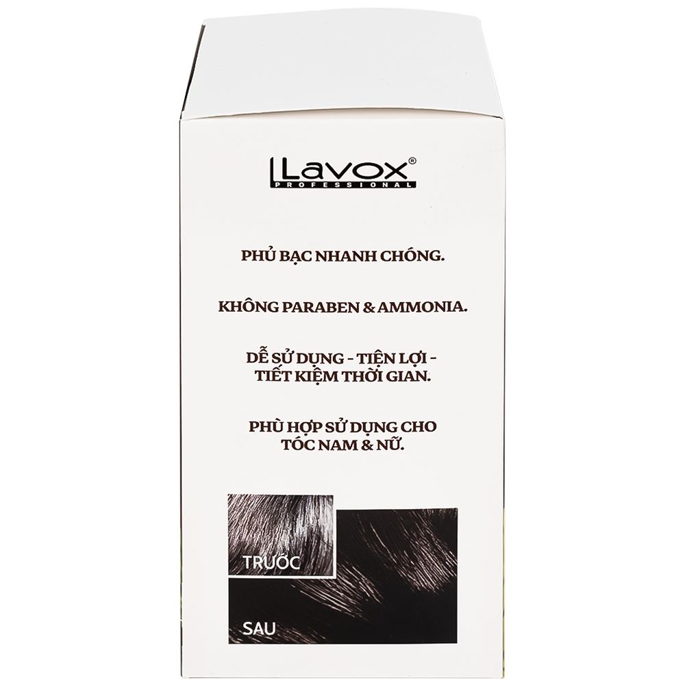 Hình ảnh Gội phủ bạc Healthy and lively H1 Lavox màu đen (10 gói x 30ml)