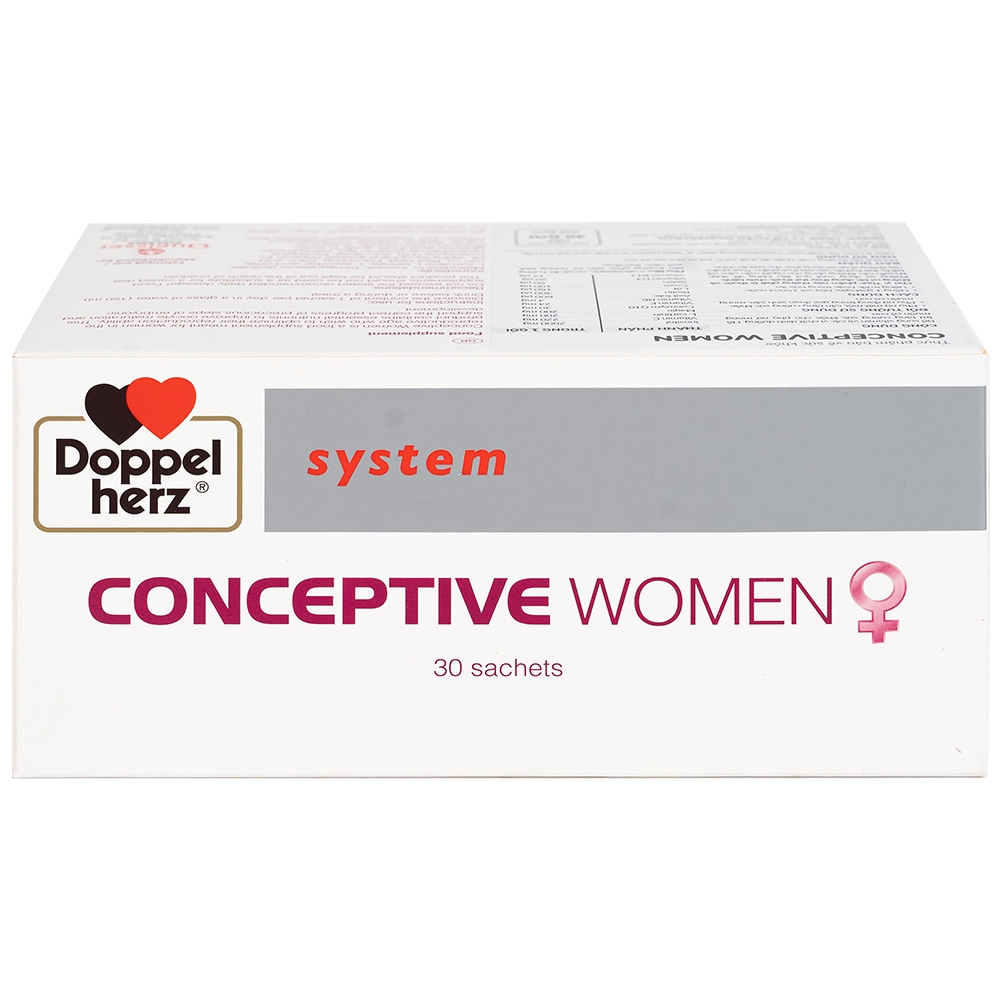 Hình ảnh Doppelherz Conceptive Women 10g bổ sung vitamin và các vi chất dinh dưỡng (30 gói)