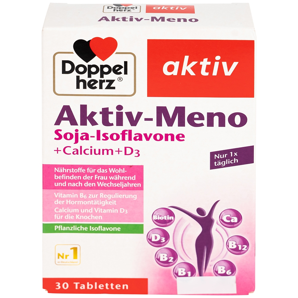 Hình ảnh Viên uống Active-Meno Doppelherz Aktiv bổ sung isoflavone, điều hoà kinh nguyệt (30 viên)