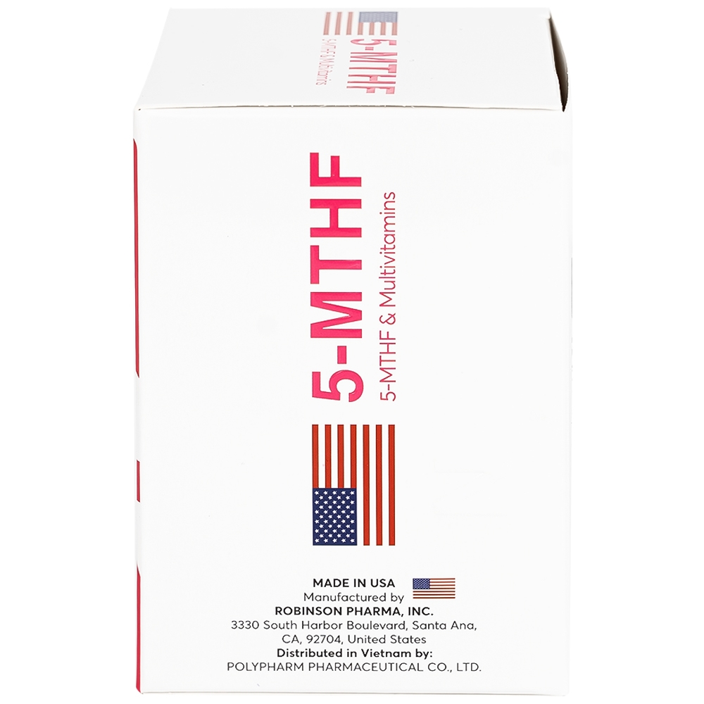 Hình ảnh Viên uống 5-MTHF Robinson Pharma bổ sung vitamin, khoáng chất cho nữ mang thai (60 viên)