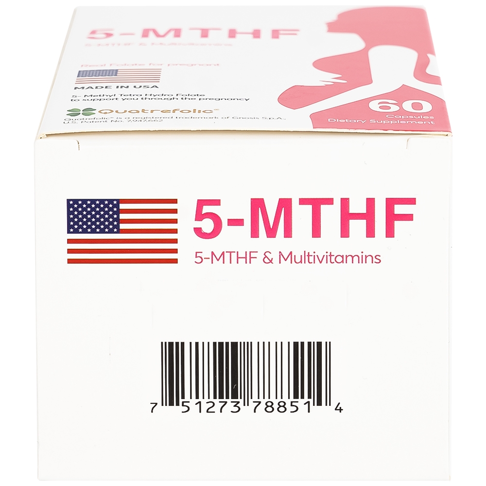 Hình ảnh Viên uống 5-MTHF Robinson Pharma bổ sung vitamin, khoáng chất cho nữ mang thai (60 viên)