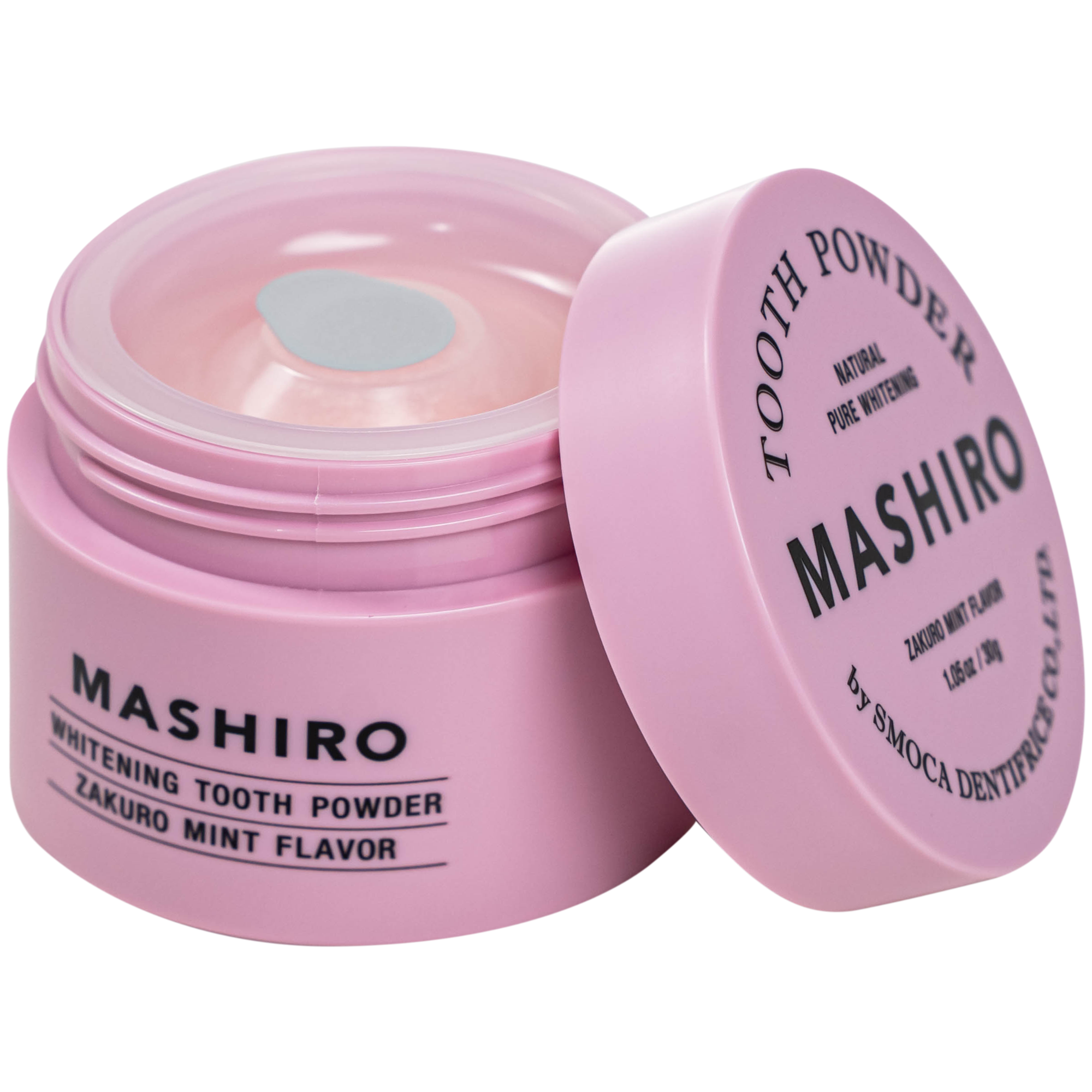 Hình ảnh Bột đánh trắng răng hương lựu bạc hà Mashiro Tooth Powder Zakuro Mint Flavor 30g