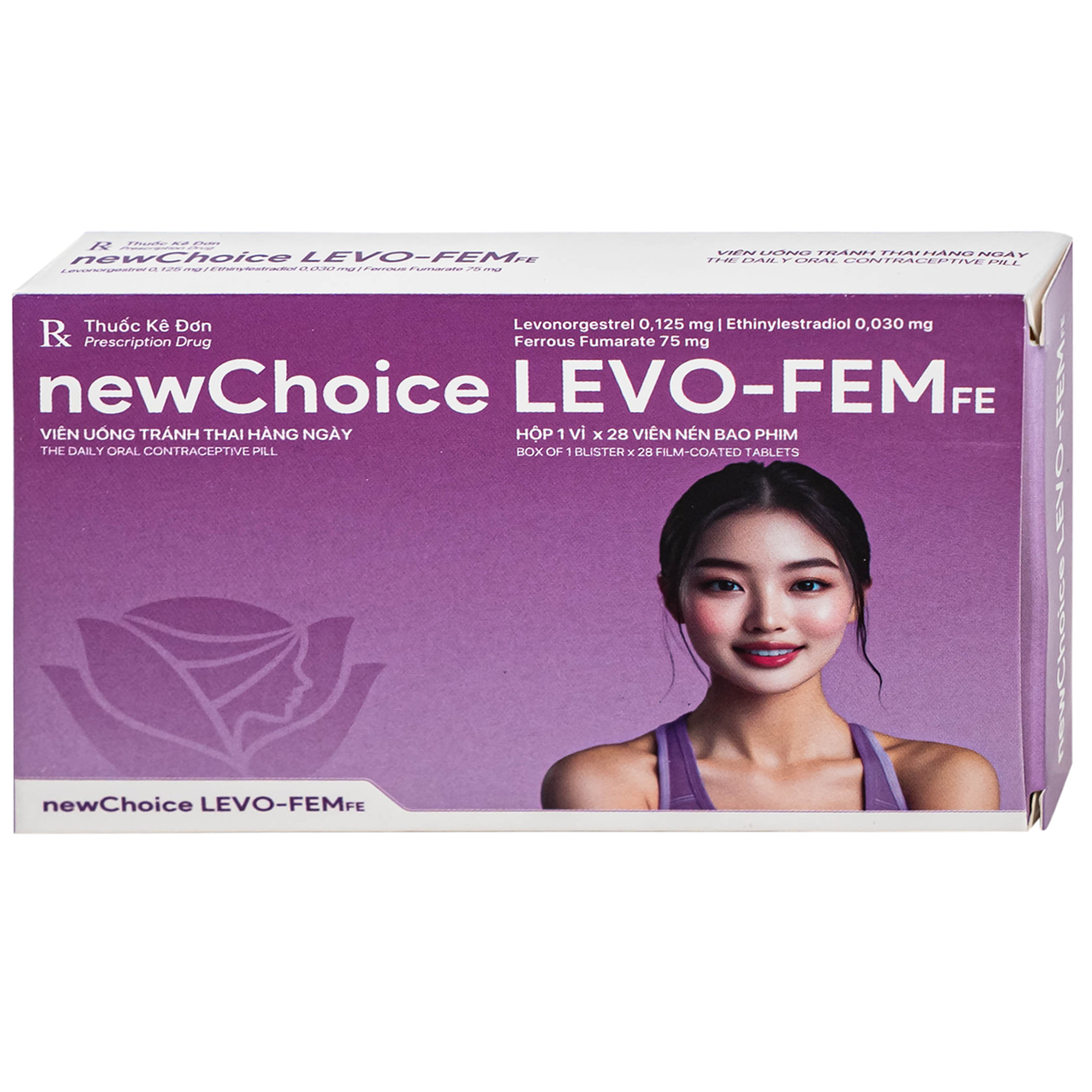 Hình ảnh Thuốc Newchoice levo-fem Fe Nam Hà dùng để tránh thai (1 vỉ x 28 viên)