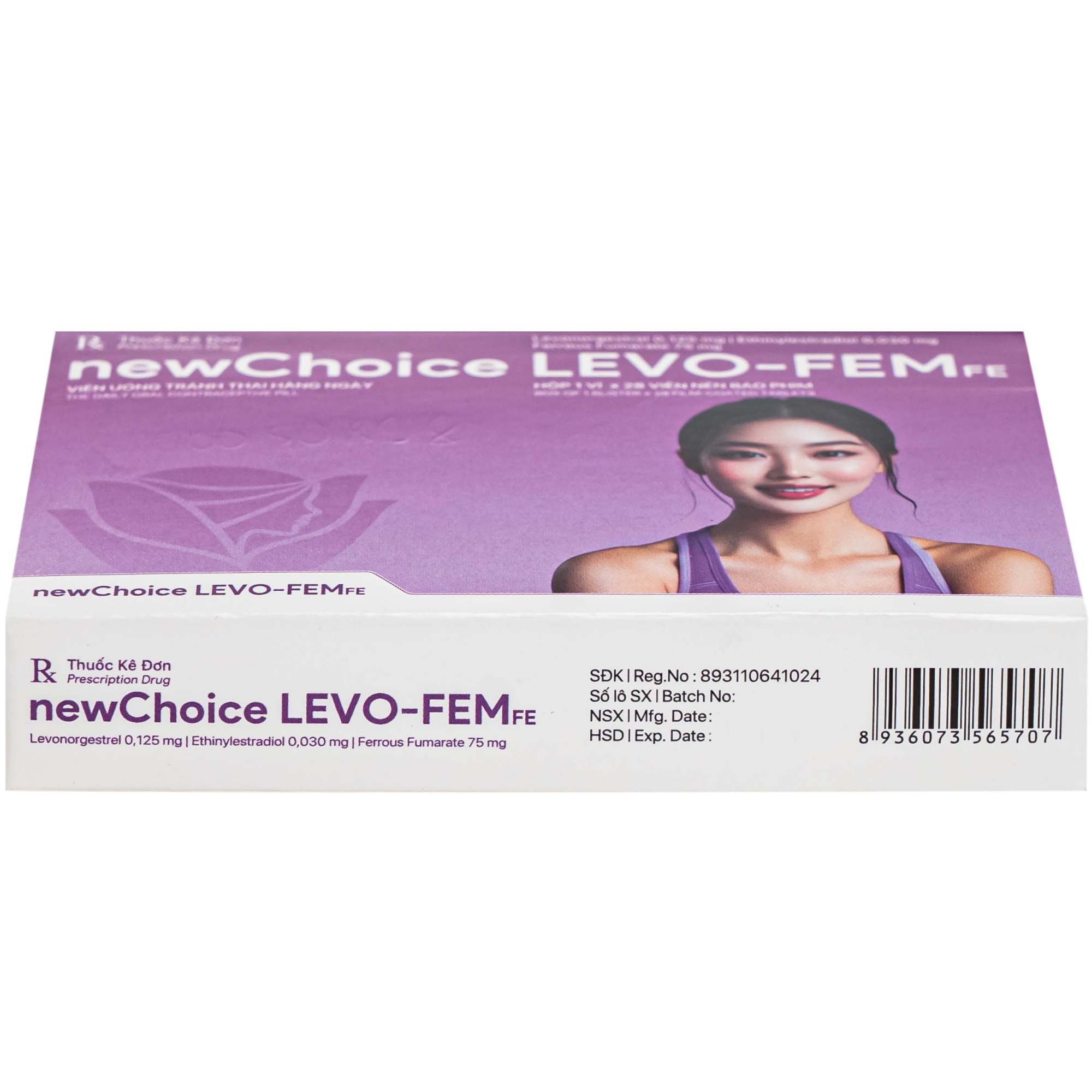 Hình ảnh Thuốc Newchoice levo-fem Fe Nam Hà dùng để tránh thai (1 vỉ x 28 viên)