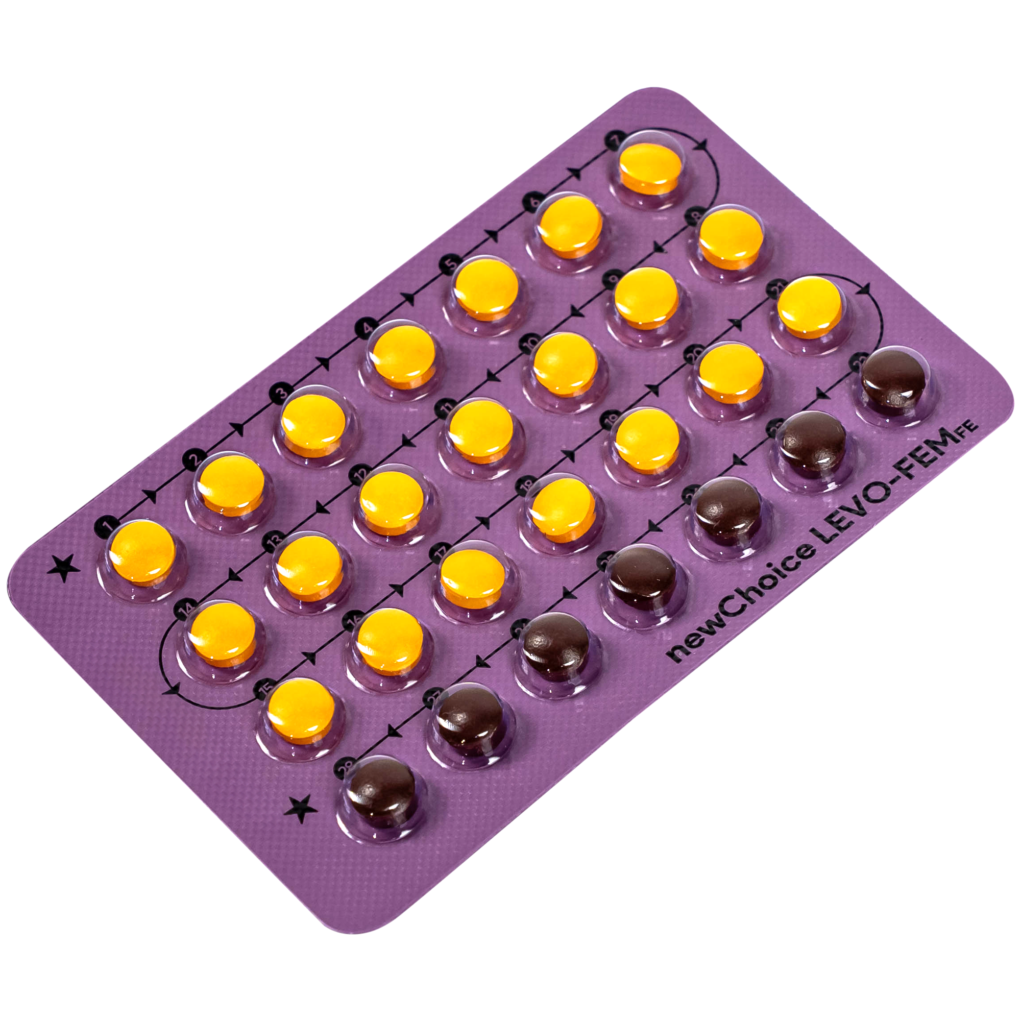Hình ảnh Thuốc Newchoice levo-fem Fe Nam Hà dùng để tránh thai (1 vỉ x 28 viên)