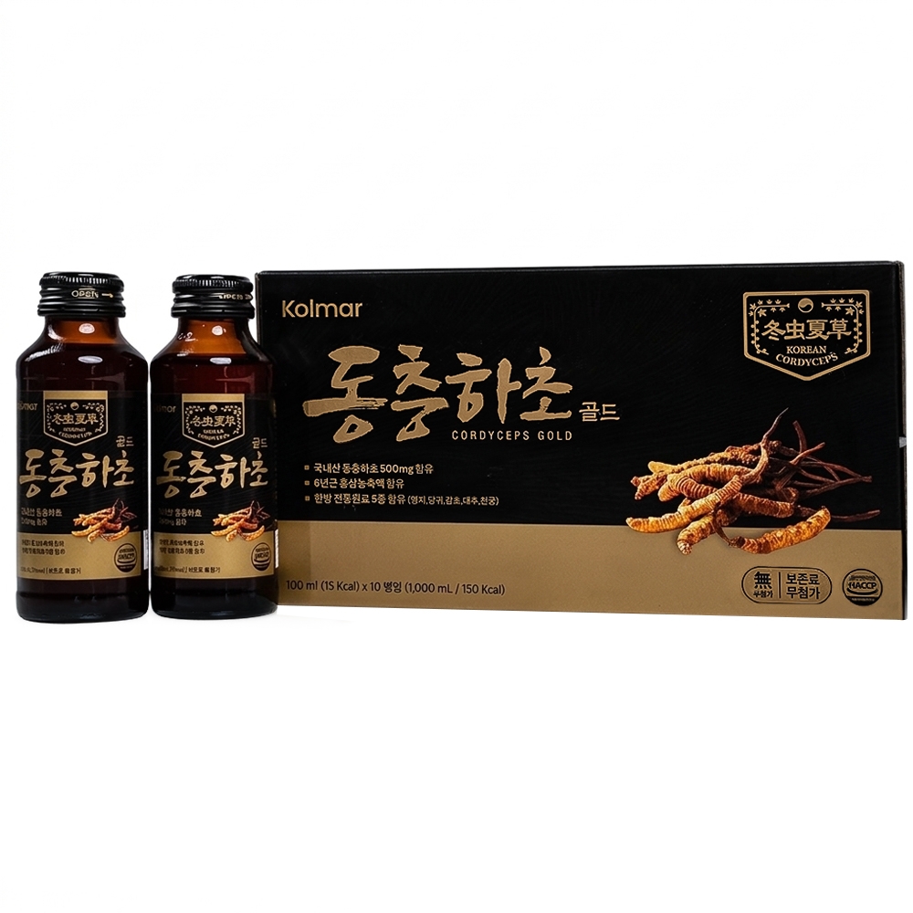 Hình ảnh Nước Đông Trùng Hạ Thảo Gold Kolmar 10 chai x 100ml