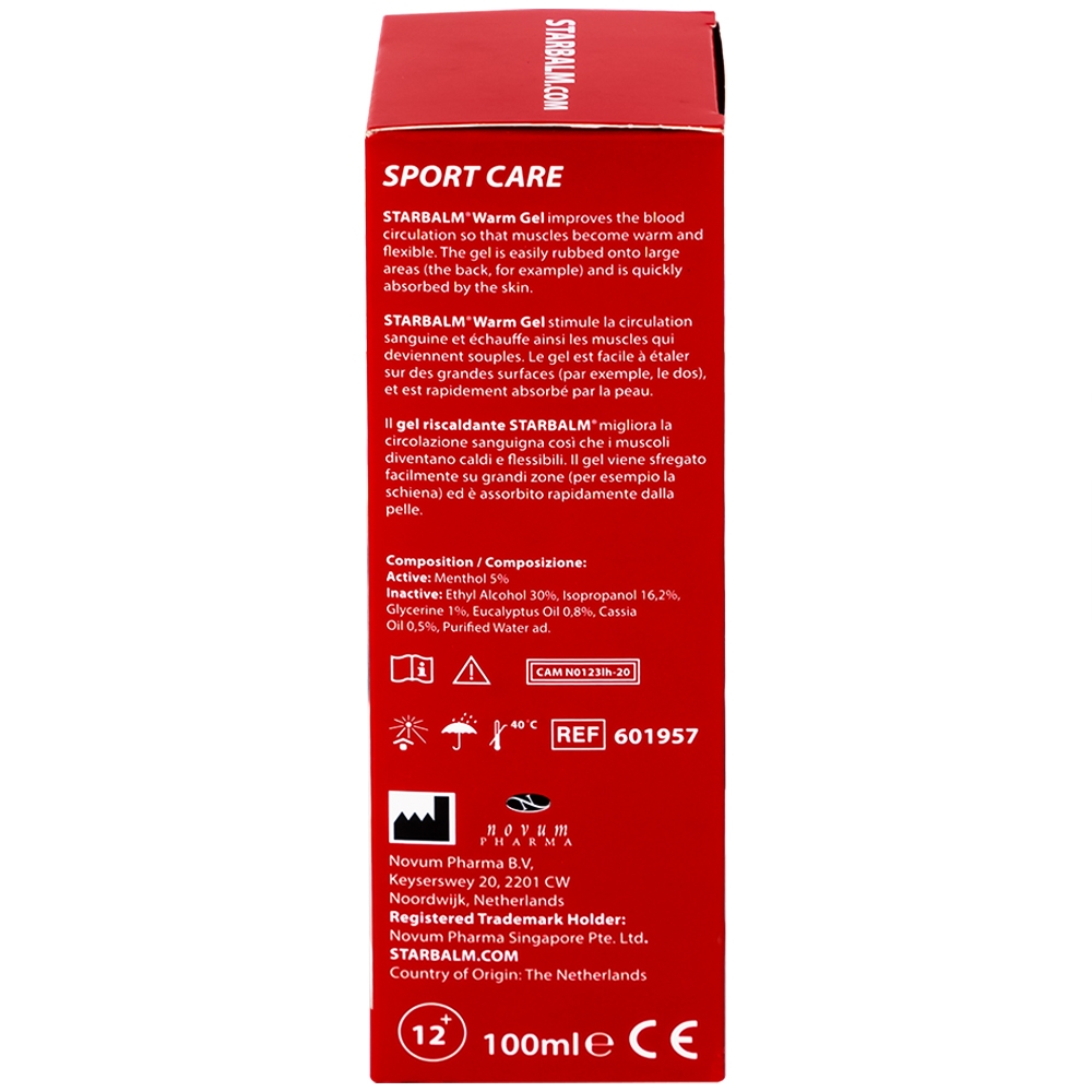 Hình ảnh Gel làm nóng Starbalm Warm Gel thư giãn cơ, hạn chế chấn thương do vận động, mỏi cơ (100ml)