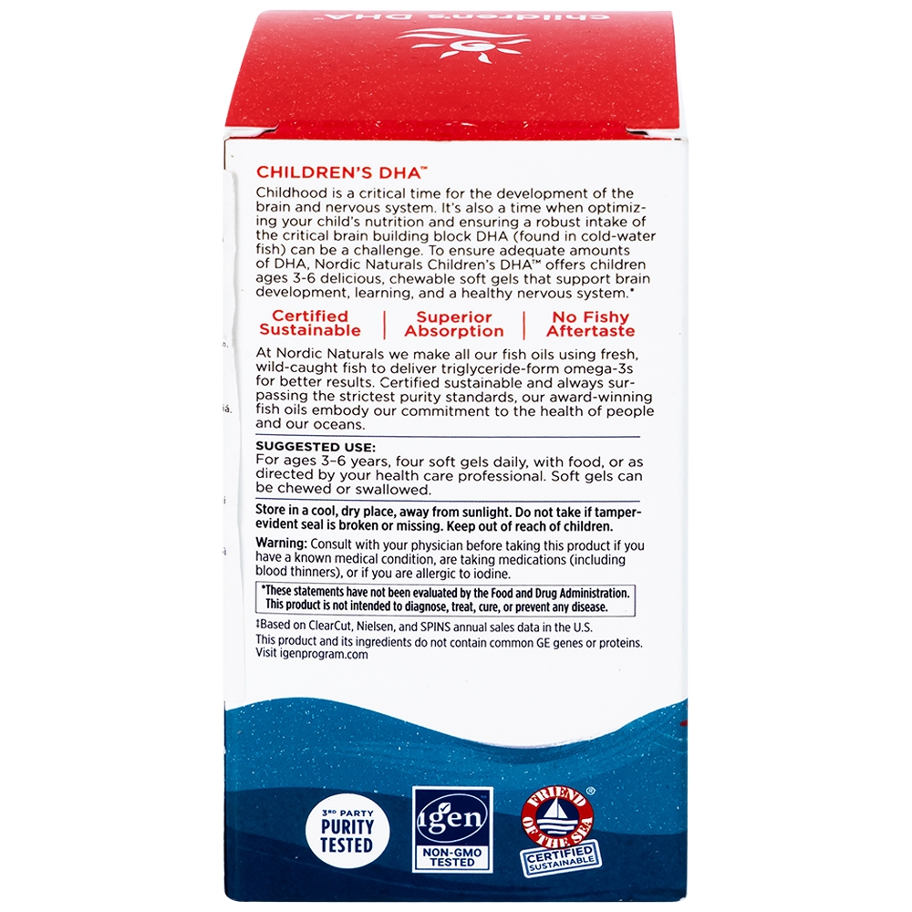 Hình ảnh Viên nang mềm Nordic Naturals Children's DHA Strawberry Flavor tăng cường sức đề kháng, tốt cho não bộ (180 viên)