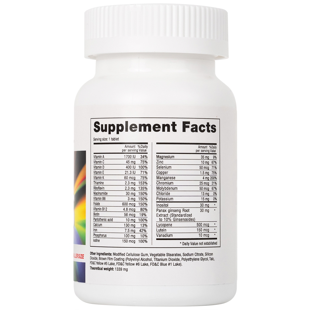 Hình ảnh Viên nén Multi Vitas Lab Well bổ sung vitamin và khoáng chất cho cơ thể (60 viên)