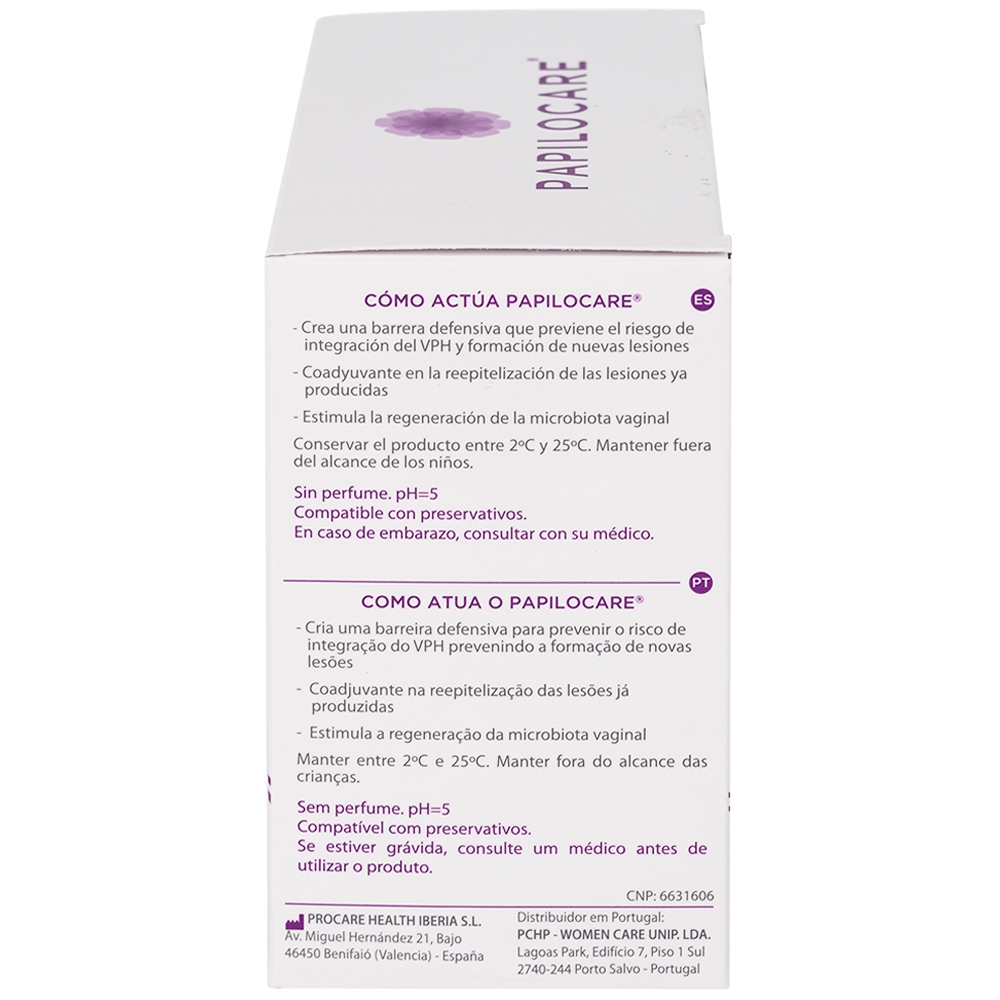 Hình ảnh Gel đặt âm đạo Papilocare Procare Health phòng ngừa và điều trị tổn thương do HPV (21 tuýp)