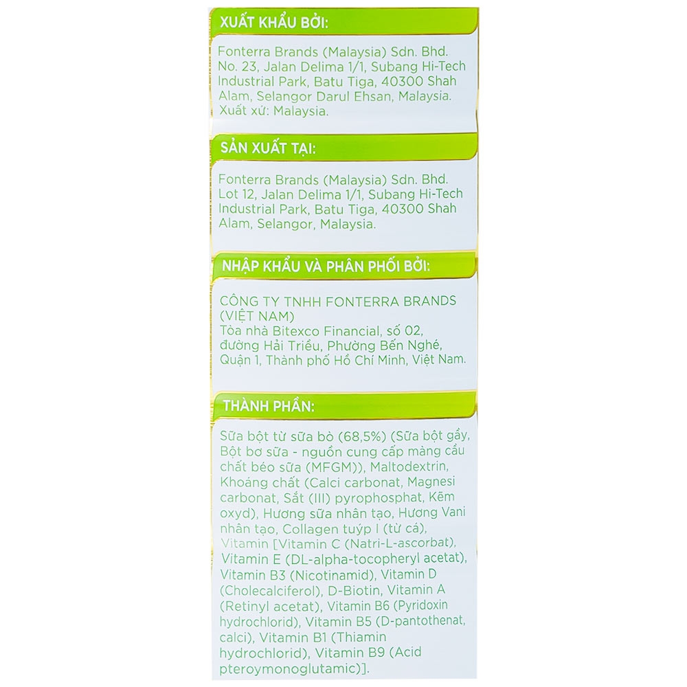 Hình ảnh Sữa Anlene Gold 5X hương vani tăng cường sức khỏe cơ-xương-khớp dành cho người trên 40 tuổi (800g)