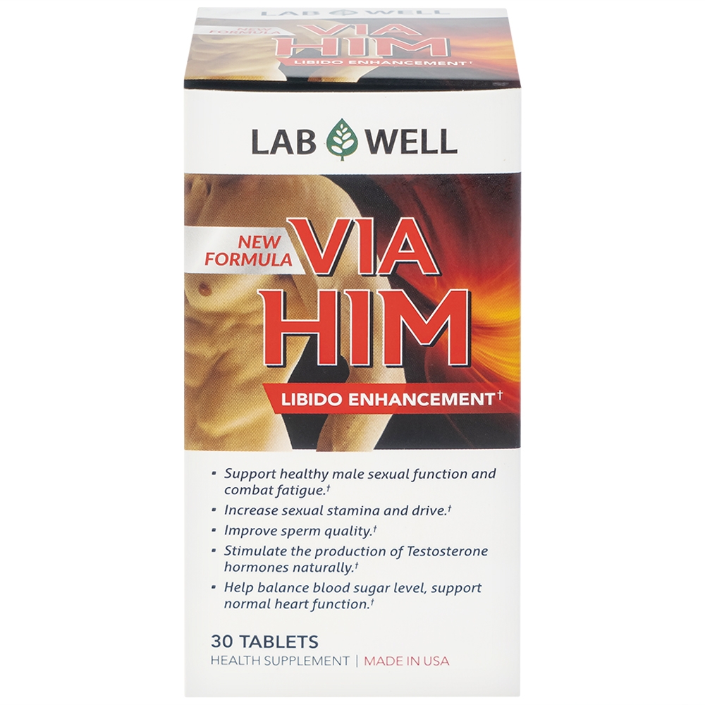 Hình ảnh Viên uống Via Him Lab Well bồi bổ sức khỏe, tăng cường sinh lực và khả năng sinh lý ở nam giới (30 viên)