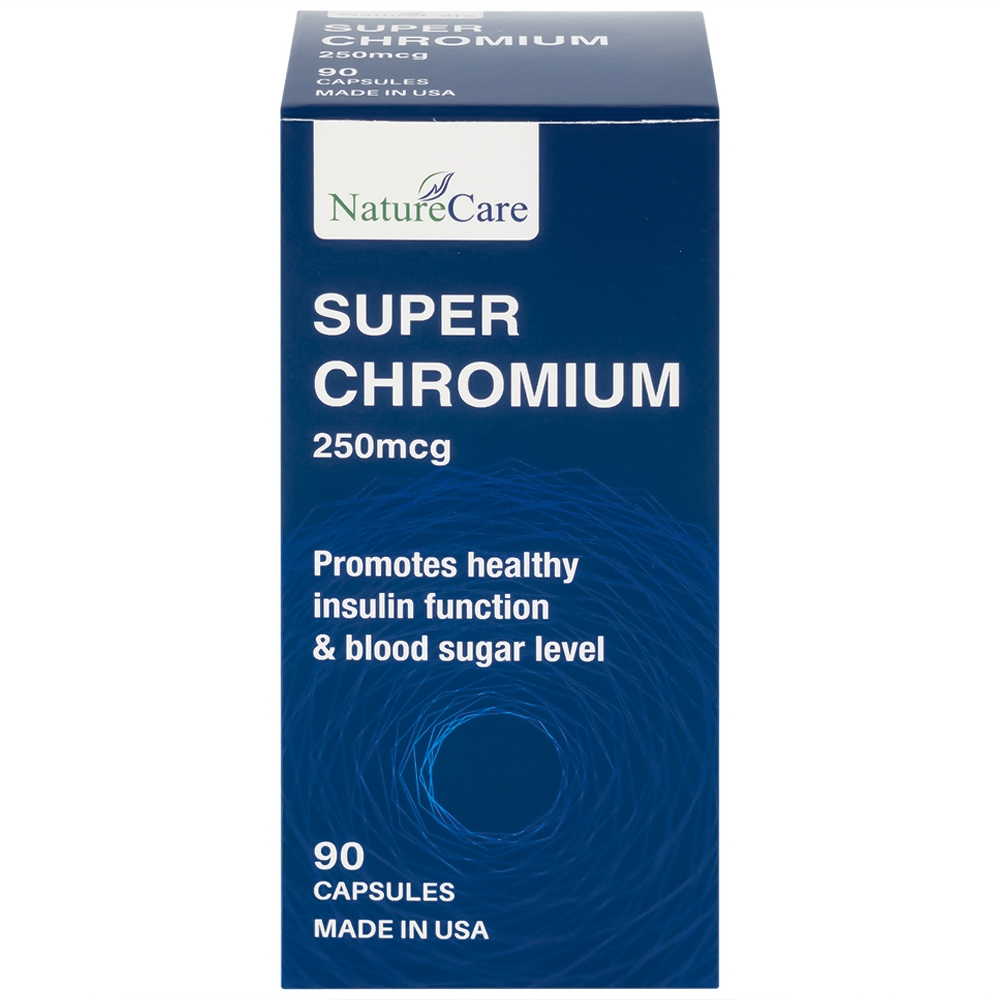 Hình ảnh Viên uống Super Chromium 250mcg NatureCare cân bằng đường huyết, giảm cholesterol (90 viên)