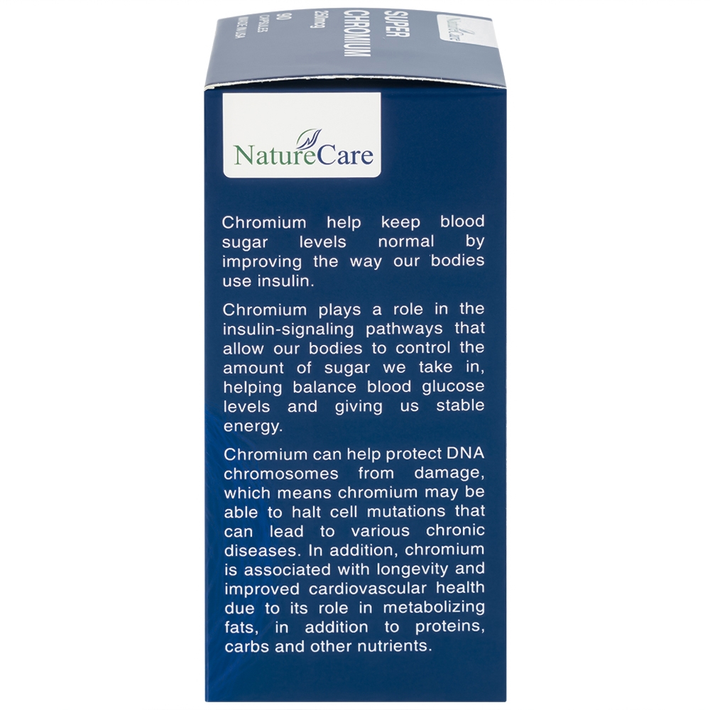 Hình ảnh Viên uống Super Chromium 250mcg NatureCare cân bằng đường huyết, giảm cholesterol (90 viên)