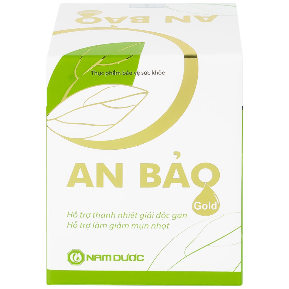 Hình ảnh Viên uống An Bảo Gold Nam Dược hỗ trợ thanh nhiệt giải độc gan, giảm mụn nhọt (30 viên)