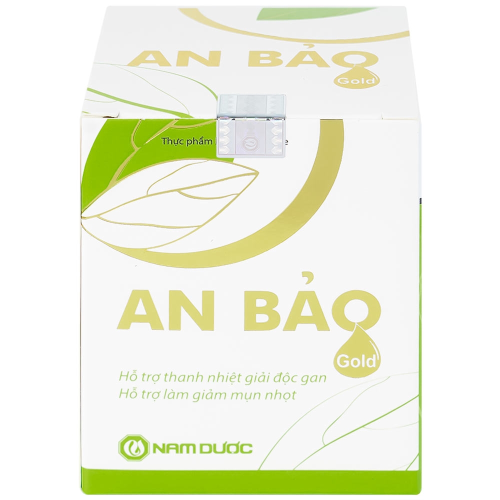 Hình ảnh Viên uống An Bảo Gold Nam Dược hỗ trợ thanh nhiệt giải độc gan, giảm mụn nhọt (30 viên)